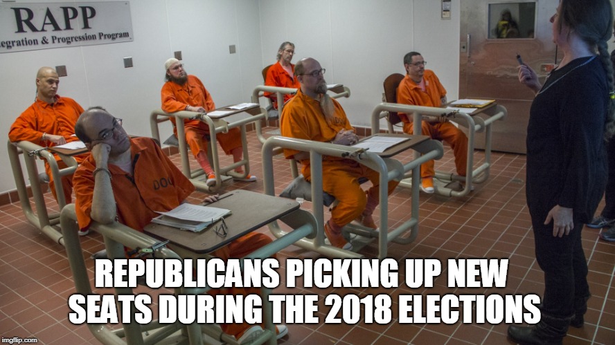 REPUBLICANS PICKING UP NEW SEATS DURING THE 2018 ELECTIONS | made w/ Imgflip meme maker