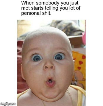 telling secrets | image tagged in baby,eyes,shocked face | made w/ Imgflip meme maker