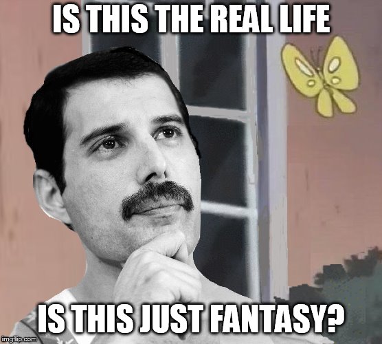 IS THIS THE REAL LIFE IS THIS JUST FANTASY? | made w/ Imgflip meme maker