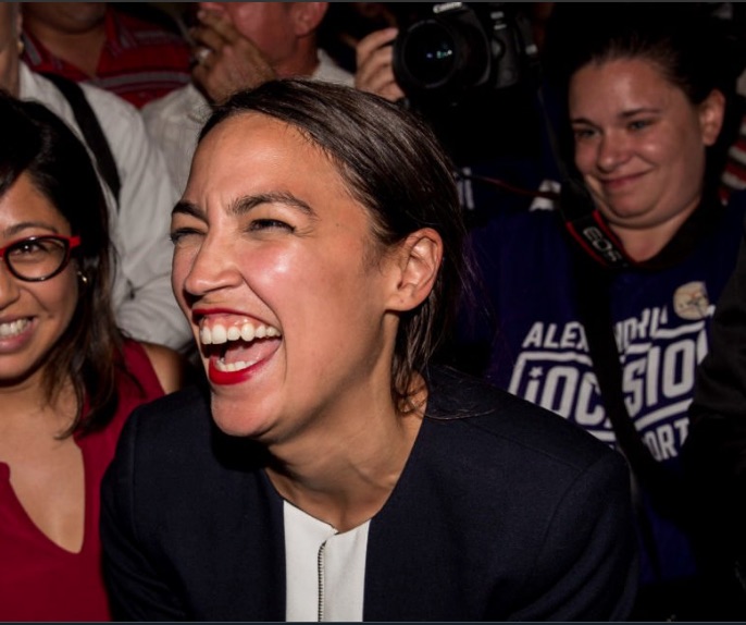 Alexandria Ocasio-Cortez Blank Meme Template