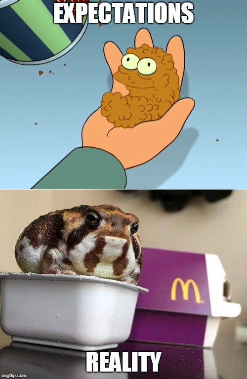 You Are What You Eat.  | EXPECTATIONS; REALITY | image tagged in memes,fast food,expectation vs reality,futurama,mcdonalds,commercials | made w/ Imgflip meme maker