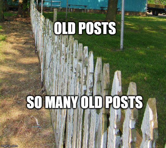 Old posts | OLD POSTS SO MANY OLD POSTS | image tagged in old posts | made w/ Imgflip meme maker