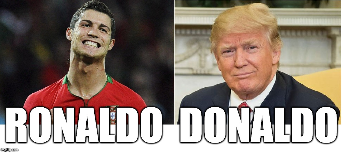 Ronaldo - Donaldo | RONALDO  DONALDO | image tagged in cristiano ronaldo,donald trump,winners,champions,maga | made w/ Imgflip meme maker