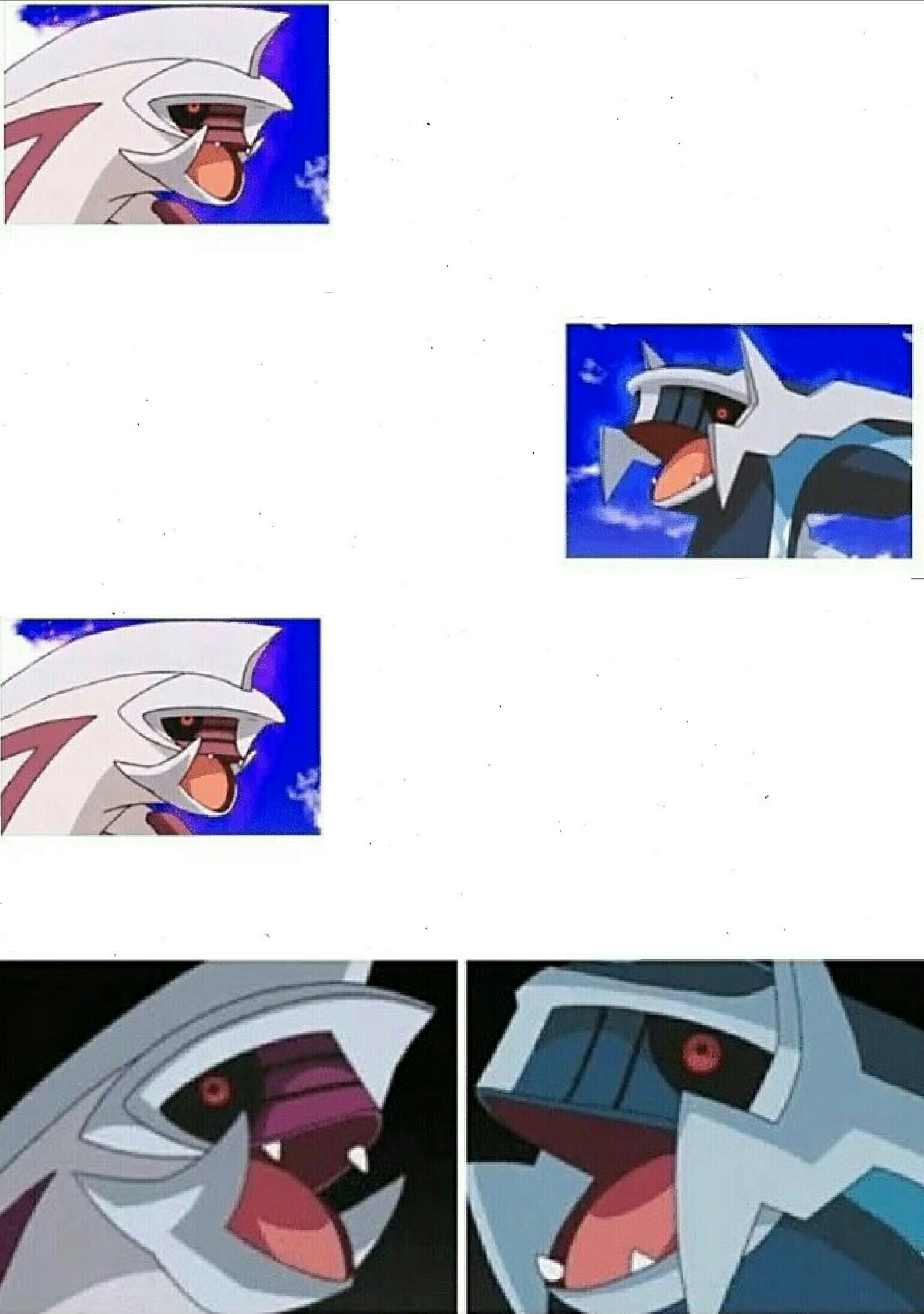 Palkia dialga bad jokes Blank Meme Template