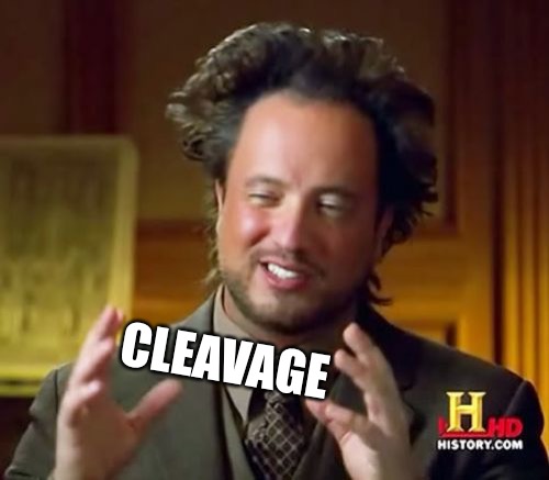 Ancient Aliens Meme | CLEAVAGE | image tagged in memes,ancient aliens | made w/ Imgflip meme maker