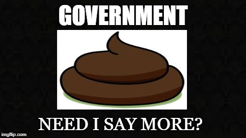 Poop | GOVERNMENT; NEED I SAY MORE? | image tagged in government,shit,crap,diarrhea,fart,politicians | made w/ Imgflip meme maker