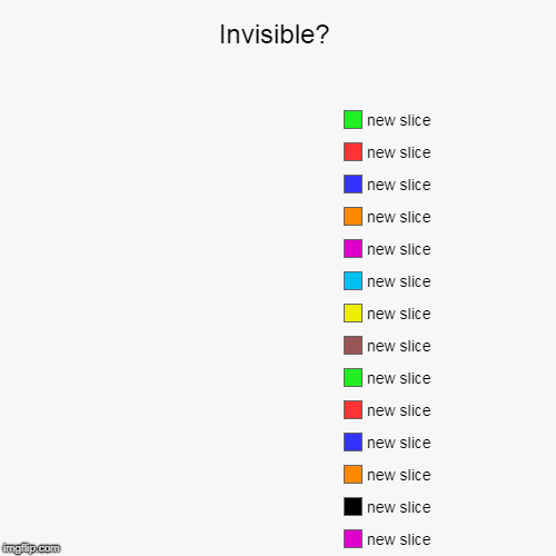 Invisible? | | image tagged in funny,pie charts | made w/ Imgflip chart maker