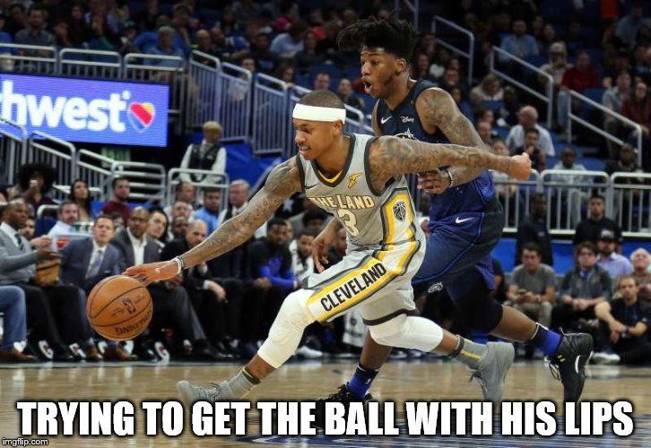 TRYING TO GET THE BALL WITH HIS LIPS | made w/ Imgflip meme maker