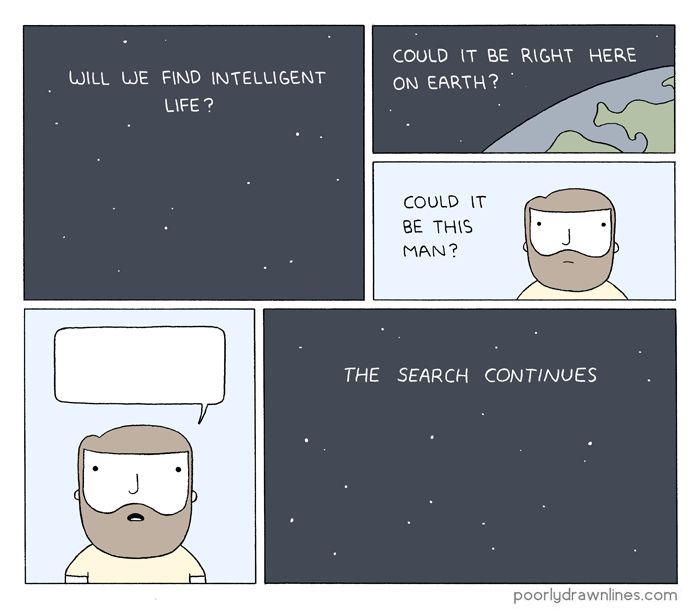 Intelligent Life Blank Meme Template