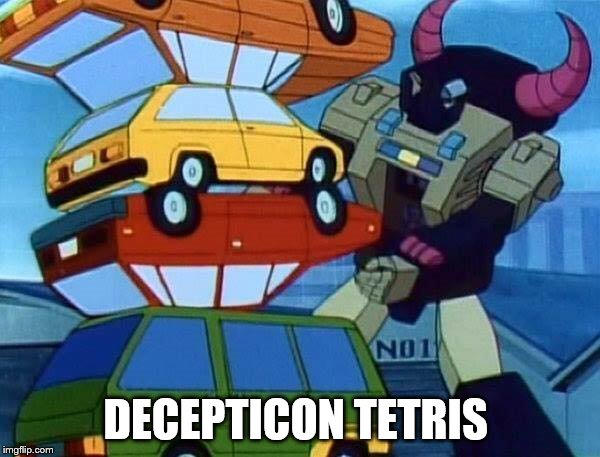 Transformers  | DECEPTICON TETRIS | image tagged in caption this | made w/ Imgflip meme maker