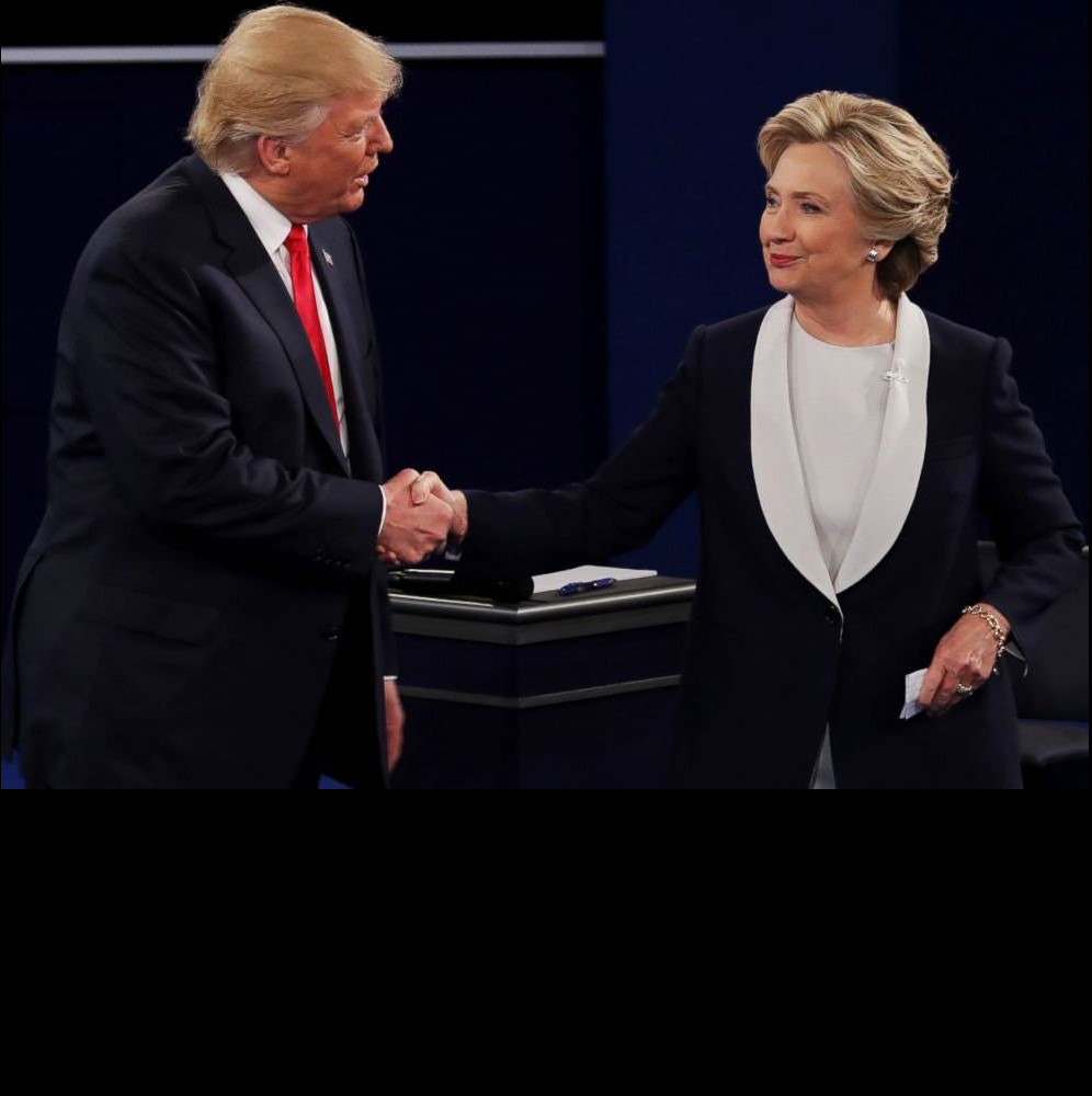 High Quality Hillary Shakes Hands With Russian Agent Blank Meme Template