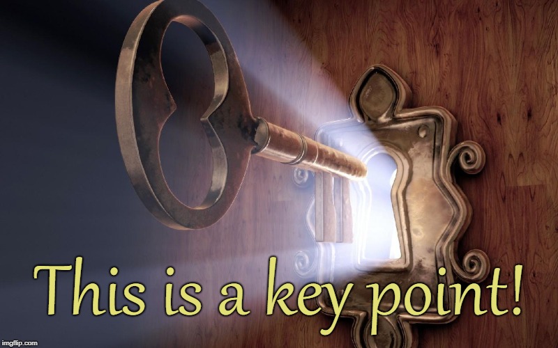 Keys to the Kingdom | This is a key point! | image tagged in keys to the kingdom | made w/ Imgflip meme maker