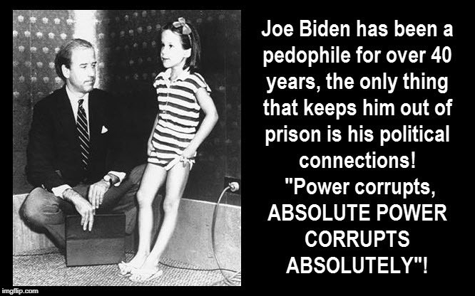 Joe Biden Has Been a Pedophile for Over 40 Years | image tagged in joe biden,pedophile | made w/ Imgflip meme maker