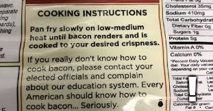 How to cook bacon | ! | image tagged in memes,funny memes,bacon,education | made w/ Imgflip meme maker