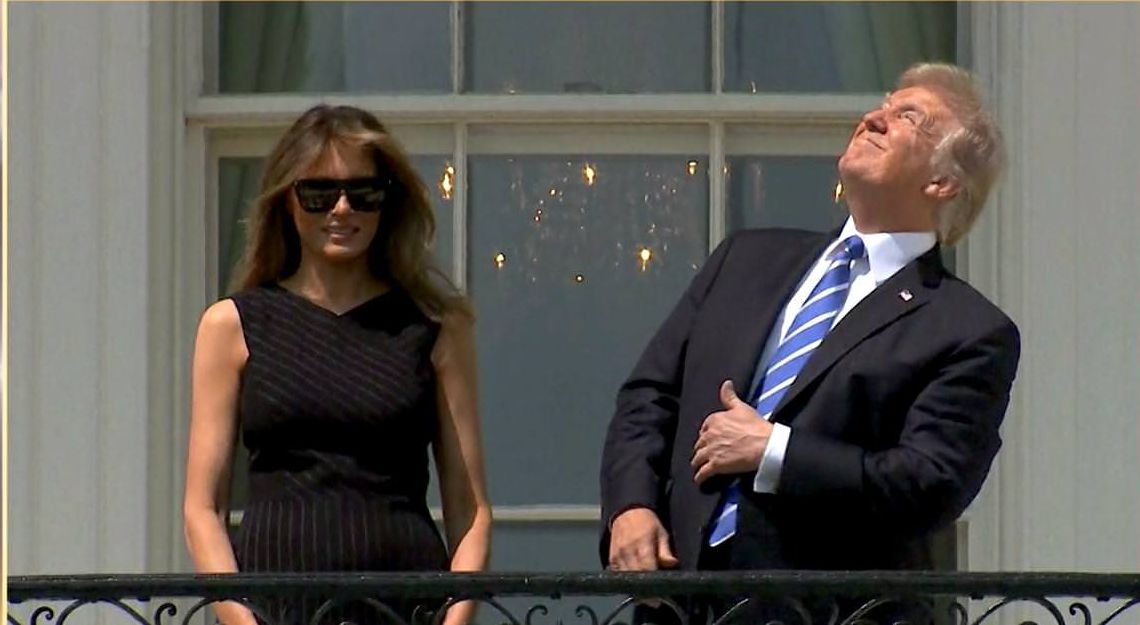 High Quality trump_stares_into_sun Blank Meme Template