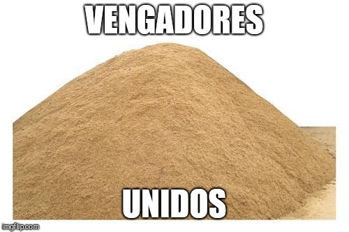 Sand avenger | VENGADORES; UNIDOS | image tagged in sand avenger | made w/ Imgflip meme maker