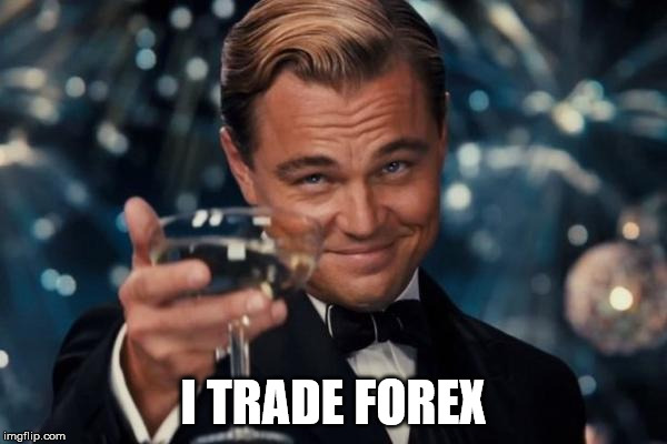 Leonardo Dicaprio Cheers Meme | I TRADE FOREX | image tagged in memes,leonardo dicaprio cheers | made w/ Imgflip meme maker