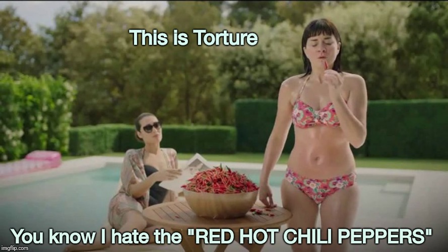 They steal my music to put in commercials , I'll steal their commercials | This is Torture; You know I hate the
"RED HOT CHILI PEPPERS" | image tagged in chili peppers,tv ads,music,crossover,i don't want to live on this planet anymore | made w/ Imgflip meme maker