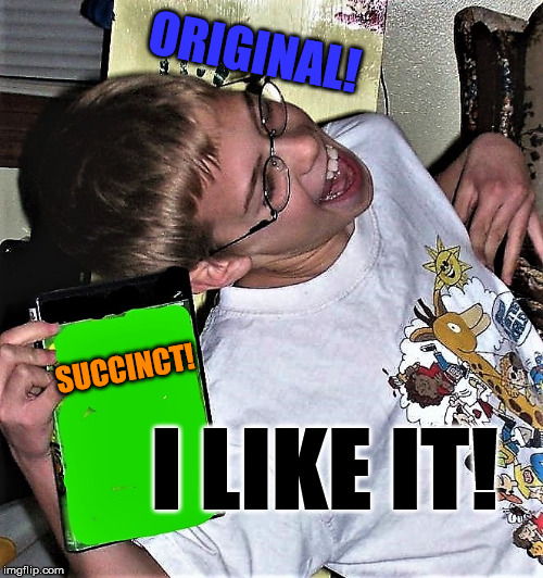 genercplaystation | SUCCINCT! I LIKE IT! ORIGINAL! | image tagged in genercplaystation | made w/ Imgflip meme maker