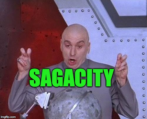 Dr Evil Laser Meme | SAGACITY | image tagged in memes,dr evil laser | made w/ Imgflip meme maker