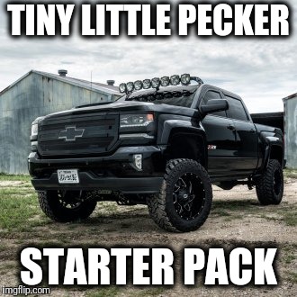 Tiny little pecker? | TINY LITTLE PECKER; STARTER PACK | image tagged in memes,tiny,little,pecker,starter pack,chebby | made w/ Imgflip meme maker