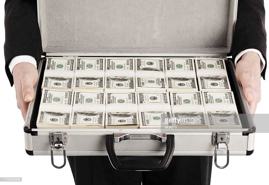 Briefcase Full of Money Blank Meme Template