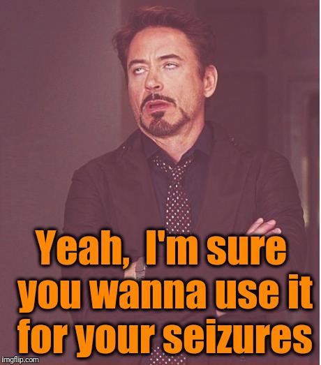 Face You Make Robert Downey Jr Meme | Yeah,  I'm sure you wanna use it for your seizures | image tagged in memes,face you make robert downey jr | made w/ Imgflip meme maker