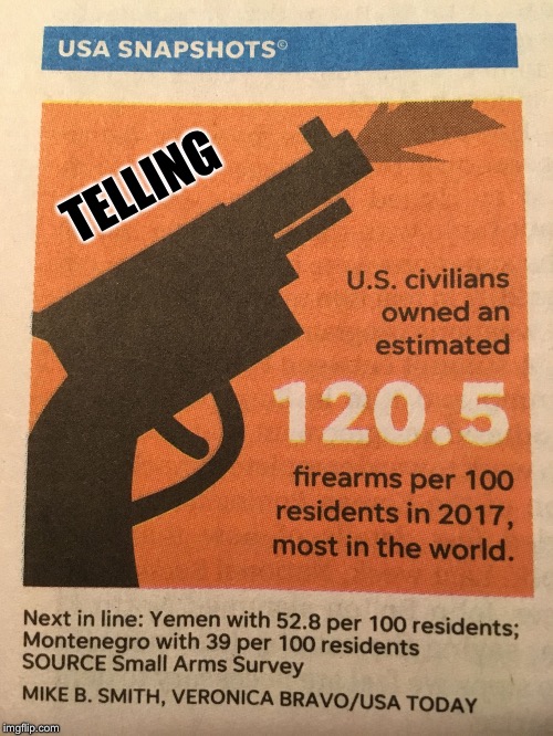 Per Resident | TELLING | image tagged in guns,ownership,americans,most,firearms | made w/ Imgflip meme maker