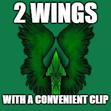 2 wings are better than one - upvote now | 2 WINGS; WITH A CONVENIENT CLIP | image tagged in imgflip unite | made w/ Imgflip meme maker