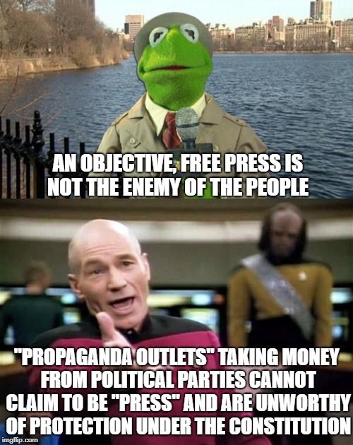 The founding fathers never watched CNN. | AN OBJECTIVE, FREE PRESS IS NOT THE ENEMY OF THE PEOPLE; "PROPAGANDA OUTLETS" TAKING MONEY FROM POLITICAL PARTIES CANNOT CLAIM TO BE "PRESS" AND ARE UNWORTHY OF PROTECTION UNDER THE CONSTITUTION | image tagged in fake news,propaganda,freedom of the press,media bias,1st amendment | made w/ Imgflip meme maker