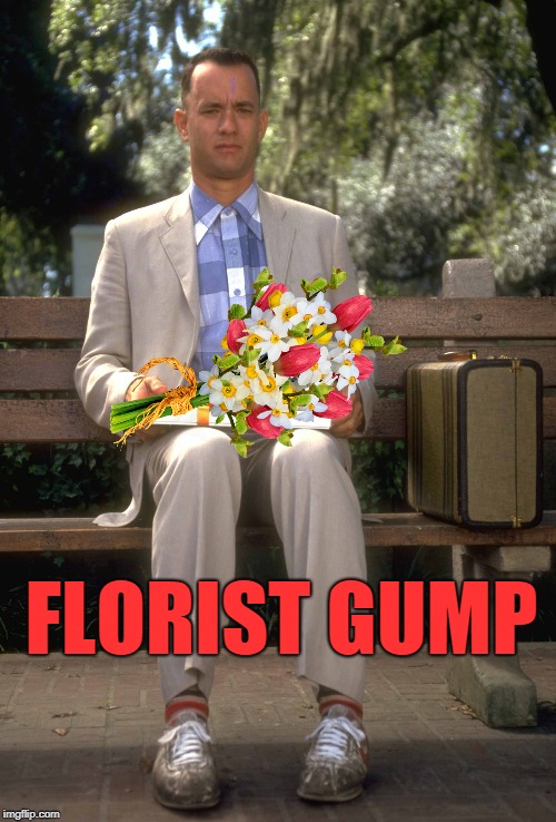 Forrest Gump | FLORIST GUMP | image tagged in forrest gump | made w/ Imgflip meme maker