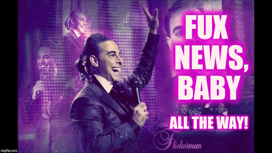 Hunger Games - Caesar Flickerman (S Tucci)  Waves at Audience | FUX    NEWS,   BABY ALL THE WAY! | image tagged in hunger games - caesar flickerman s tucci  waves at audience | made w/ Imgflip meme maker