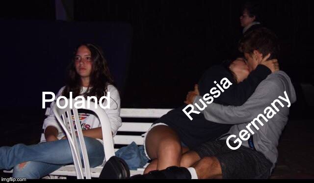 WWII | Russia; Poland; Germany | image tagged in wwii | made w/ Imgflip meme maker