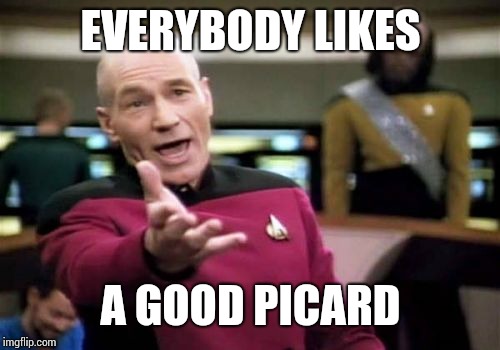 Picard Wtf Meme | EVERYBODY LIKES A GOOD PICARD | image tagged in memes,picard wtf | made w/ Imgflip meme maker