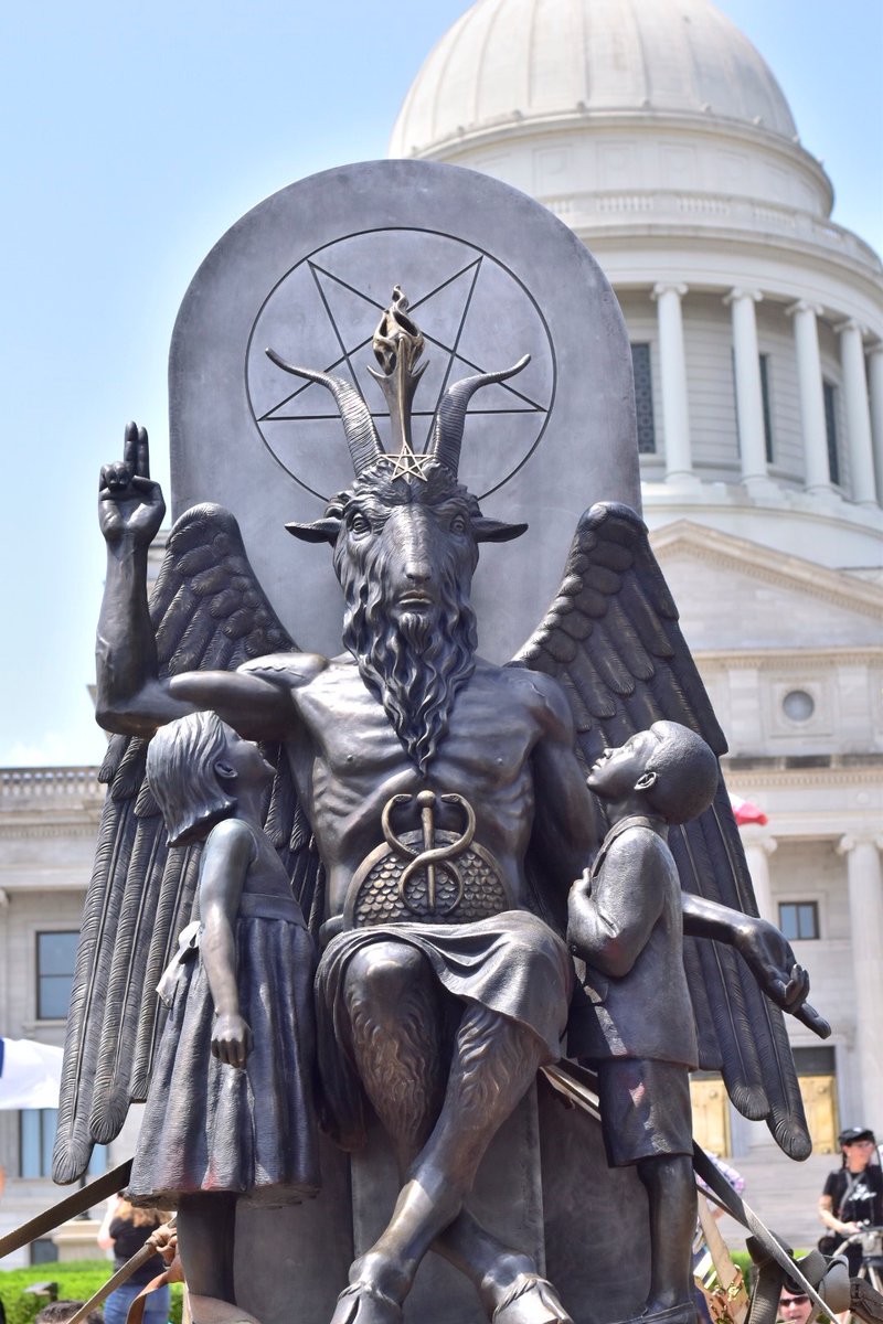 Satanic Statue Blank Meme Template