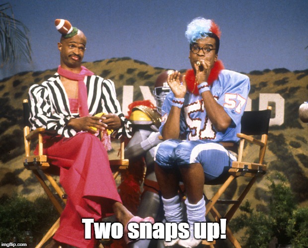 In living color | Two snaps up! | image tagged in in living color | made w/ Imgflip meme maker