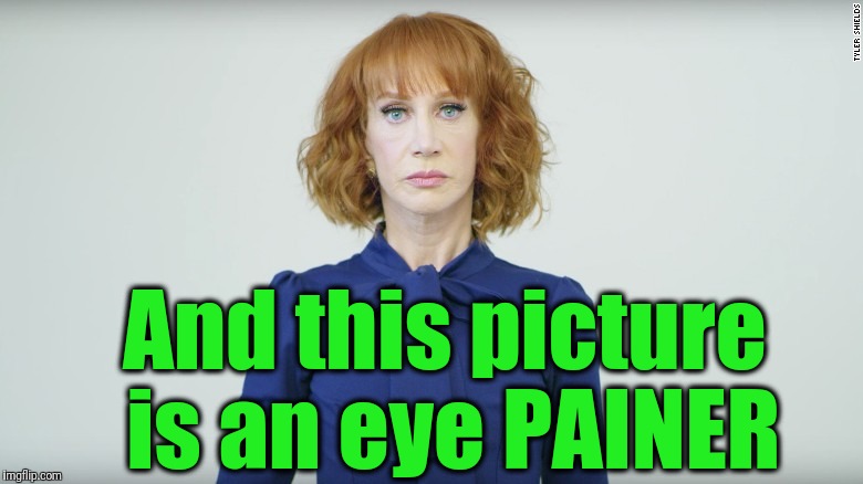 Kathy Griffin  | And this picture is an eye PAINER | image tagged in kathy griffin | made w/ Imgflip meme maker