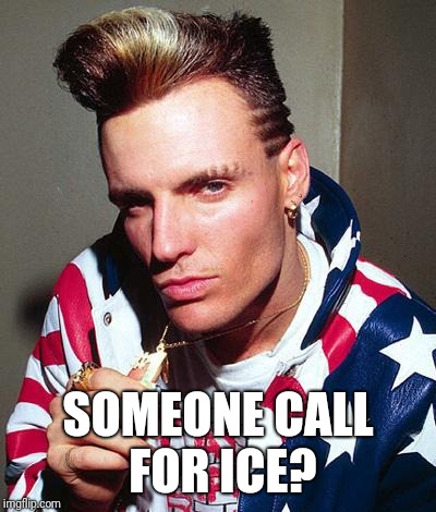 vanilla ice | SOMEONE CALL FOR ICE? | image tagged in vanilla ice | made w/ Imgflip meme maker