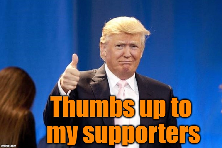 Thumbs up to my supporters | made w/ Imgflip meme maker