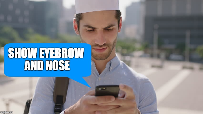 SHOW EYEBROW AND NOSE | made w/ Imgflip meme maker