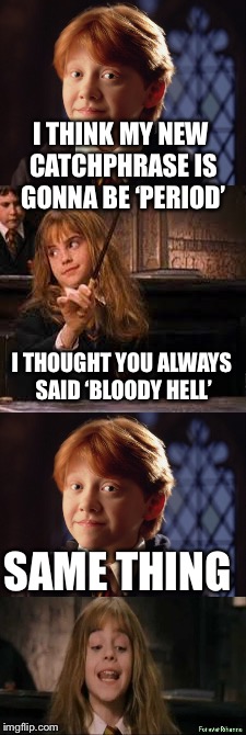 Funny Ron and Hermione meme