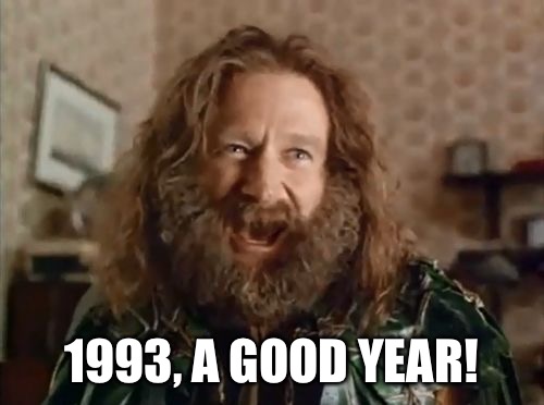 what year is it | 1993, A GOOD YEAR! | image tagged in what year is it | made w/ Imgflip meme maker