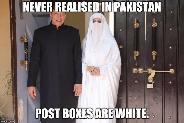NEVER REALISED IN PAKISTAN; POST BOXES ARE WHITE. | image tagged in twat | made w/ Imgflip meme maker