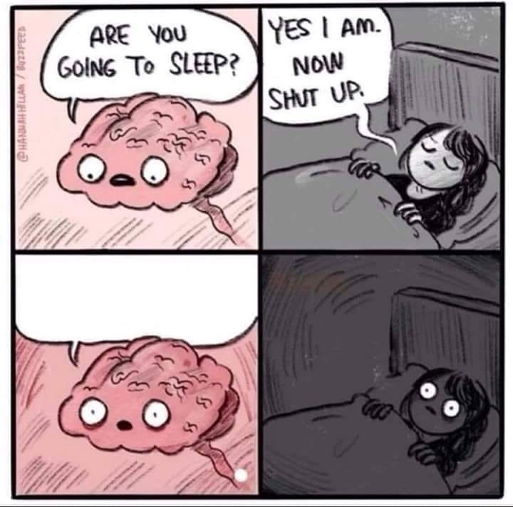 High Quality insomnia brain can't sleep blank Blank Meme Template