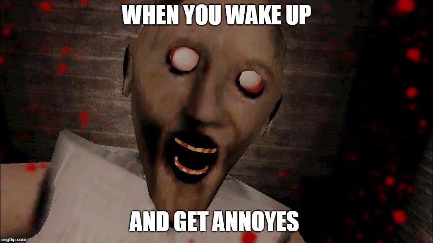 when you wake up | WHEN YOU WAKE UP; AND GET ANNOYES | image tagged in in the morning,i dont want to get annoyed | made w/ Imgflip meme maker
