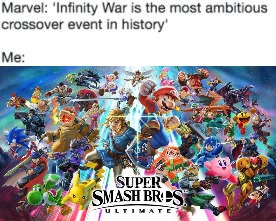 Infinity War meme | image tagged in avengers infinity war,super smash bros | made w/ Imgflip meme maker