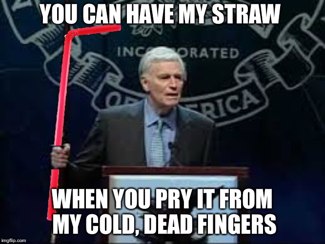 Yaga | YOU CAN HAVE MY STRAW; WHEN YOU PRY IT FROM MY COLD, DEAD FINGERS | image tagged in memes,plastic straws | made w/ Imgflip meme maker