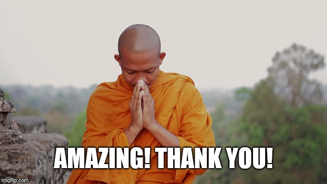 AMAZING! THANK YOU! | made w/ Imgflip meme maker