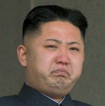High Quality Kim Jong Un sad Blank Meme Template
