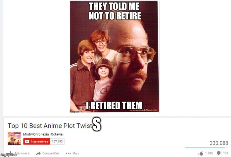 Top 10 anime plot twists  | S | image tagged in top 10 anime plot twists | made w/ Imgflip meme maker